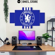 Hiasan Dinding Poster 1 SET CHELSEA FC 5Pcs Pajangan Wall Decor