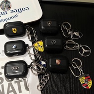 NC Earphone Case For Airpods 4 Pro 3 2 1 Cool Fashion Car Pattern Black Soft TPU Shockproof Bluetoot