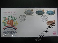 香港1993年 女皇加冕40週年 紀念郵票 中郵會 CPA 首日封