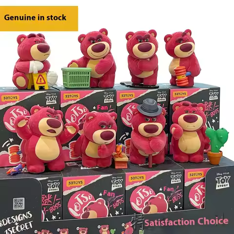 Authentic 52toys Disney Strawberry Bear Blind Box Figurine Collectible Trendy Plaything Display Item