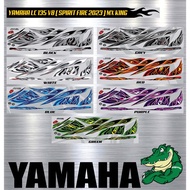 Stripe Motor Yamaha Lc 135 V8 Mx King Fire Spirit 2023
