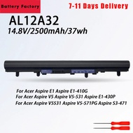 AL12A32 Laptop Battery For Acer FOR Aspire V5-171 431 431G 471 471G 531 571 V5-571G V5-571P 4CELLS b