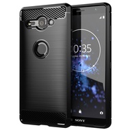 สำหรับ Sony Xperia XZ2เคสกะทัดรัด Sony XperiaXZ2Compact คาร์บอนไฟเบอร์ TPU ซิลิโคนนิ่มฝาหลังเกราะเคสโทรศัพท์