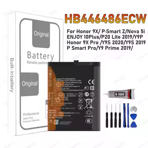 HB446486ECW Battery For Huawei Honor 9X Pro /Y9S/P Smart Pro/Y9 Prime 2019/Y9P/P20 Lite 2019 BATTERY