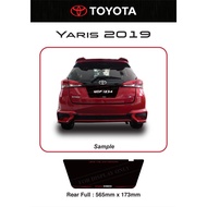 Toyota Yaris 2019 Acrylic Kereta Plate Nombor Papan Belakang Penuh Logo Produk Baru