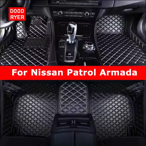 DOODRYER Custom Car Floor Mats For Nissan Patrol Y61 Y62 Y63 Armada Auto Carpets Foot Coche Accessor