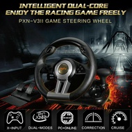 PXN V9 & PXN V3II GAME STEERING WHEEL FOR PC PS3 PS4 NS SWITCH GAMING CONTROLLER USB VIBRATION DUAL