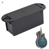 LUOLVTH 2PCS Battery Cover Box, Plastic Black Color Pickup Battery Holder, Professional 9V Battery O