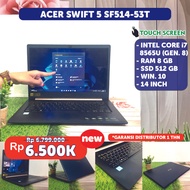 Laptop Acer Aspire 5 SF514-53T Core i7 Gen. 8 Ram 8 GB, SSD 512 GB14''