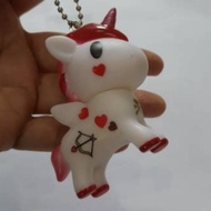 GANTUNGAN Unicorn keychain unicorn bag hanger unicorn doll