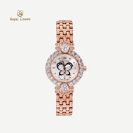 Royal Crown รุ่น 3844 นาฬิกาข้อมือผู้หญิงเล็กๆกันน้ำ ล้อมเพชร แบรนด์เนมแท้ - Vayo Jewelry