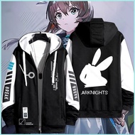 XS1 Arknights Amiya anime zipper Hoodie coat XXS-6XL jacket Unisex Top XS1