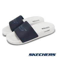 Skechers 拖鞋 Hyper Slide-Infinite 女鞋 深藍 白 回彈 緩衝 固特異大底 涼拖鞋 140448NVY