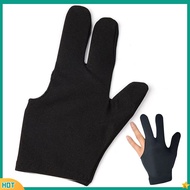 【XK】 Snooker Billiard Glove Left Right Hand Pool Cue Glove Three Finger Open Glove