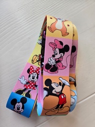迪士尼行李帶disney旅行箱 彩色米奇mickey luggage成人兒童卡通