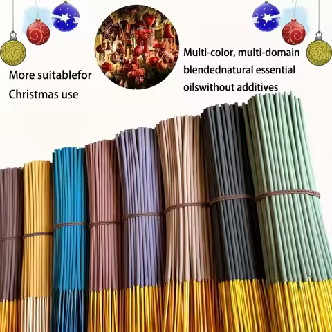 【8 Scents】Best-Selling Premium Incense Sticks, 25.5cm Extended Version Handmade Bamboo Stick Incense