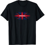 Arsenal North London UK Union Jack Flag Fadeaway Kids T-Shirt Fashion Tops for Boys and Girls Distro
