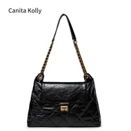 Canita Kolly New Style Genuine Leather Messenger Bag Women's Shoulder Underarm Bagfrench styleCowhid