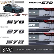 AMAZING PROTON S70 CAR LOGO EMBLEM ACCESSORIES S70 WORD LOGO EMBLEM FRAME COVER
