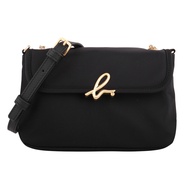 agnes b.-Metal Small b. Hidden Buckle Chain Strap Shoulder Bag (Black) mini Style