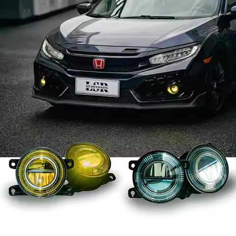 For 10th 11th gen Honda Civic fog lights Hatchback Type R FC FE1 FL1 FK7 FK8 h11 fog light cover 201