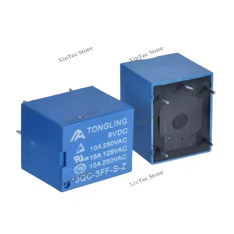 50PCS Original New Relay JQC-3FF-S-Z 5VDC 9VDC 12VDC 24VDC 5PIN 10A/250VAC 5V 9V 12V 24V