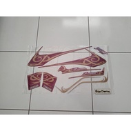 UNGU 2016 2017 Yamaha Fino Premium Trim Striping Sticker Purple