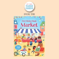 Market - Sticker Book Activity Import Book Import Sticker Children Market Montessori Play Children Kids Book