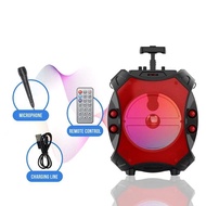 ZQS12109 30W Portable Wireless Bluetooth Karaoke Speaker 4500mAH With Wired Mic 12Inch Speaker