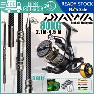 DAIWA Telescopic Rod Set Fishing Rod Set Spinning Reel Joran Pancing 100kg Fishing Reel Rod Set