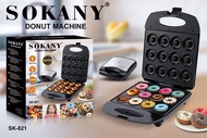 เครื่องทำโดนัท 12ชิ้น SOKANYรุ่นSK-821 เครื่องทำโดนัทจิ๋ว เครื่องทำขนม พร้อมส่ง