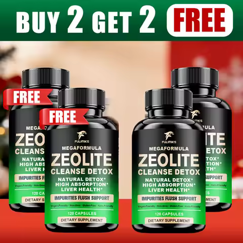 Buy 2 Get 2 Free! Zeolite Cleanse Detox Capsules, Clinoptilolite Clay for Heavy Metal & Toxin Remova