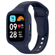 For Xiaomi Redmi Watch 3 Active / Lite Silikon Case Strap Anti Gores Cover Bumper Screen Protector +