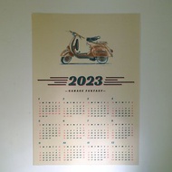 2023年海報年曆 / GARAGE FANTASY-偉士牌 / A3尺寸