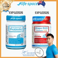 Life Space Probiotic Broad Spectrum Probiotic and Shape B420 plus (60Caps) For Digestive Health