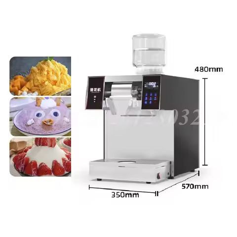 Commercial Milk Snow Flakes Ice Cream Shaver Maker Versatile Snowflake Ice Shaved Making Machine Kor