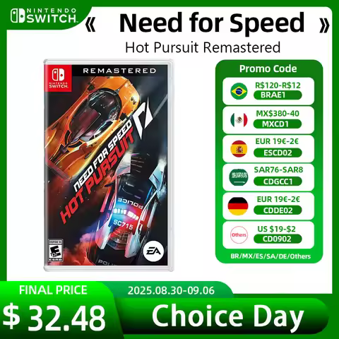 Need for Speed Hot Pursuit Remastered - Nintendo Switch Game Deal 100% Official Physical Game Card S