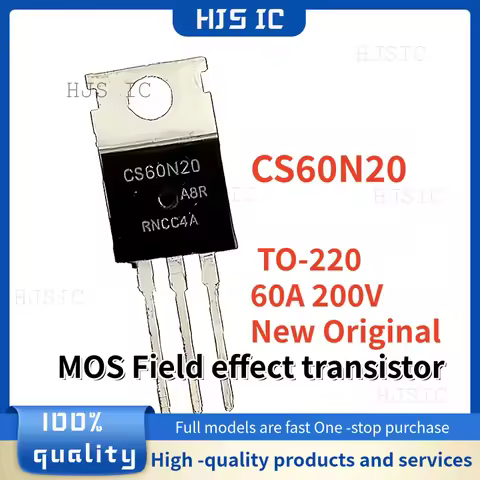 10-20PCS 100% New Original CS60N20A8R CS60N20 60N20 TO-220 60A 200 N-Channel MOS Field effect transi