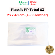 Plastik PP Lebar 23 Tebal 03 23x30 23x35 23x40 23x45 Kantong Plastik Bening Transparan