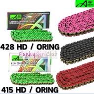 AJI RACING 415H 428H 132L Colour Chain Oring Black Pink Red Green Purple 415-132L 428-132L Y15ZR RS1