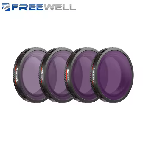 Freewell 4 Packs ND/PL Filters ND8/PL,ND16/PL,ND32/PL and ND64/PL Filter, Designed To Fit Your DJI O
