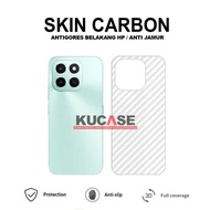 Honor X5C Plus Honor X6C Garskin Anti-Scratch Back Transparent Carbon Skin Honor X5C Plus X6C