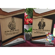 Plak Cenderamata Potrait-special gifts-cenderahati-kraf-FAST Shiping