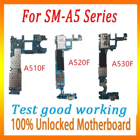 logic board for Samsung Galaxy A5 A510F A520F A530F motherboard unlock panel With Full Chips tested 