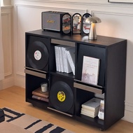 Storage cabinet with flip-up doors, bookcase, storage cabinet, integrated living room display cabine