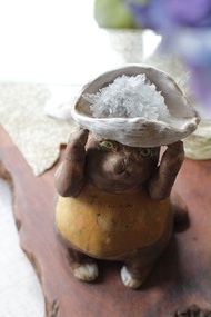 靈魂貓咪陶偶系列~沒關係有我扛