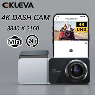 EKLEVA 4K Dash Cam Built-in WIFI Car DVR Car Video Recorder Car Recorders 4K Vehicle Black Box 24H Parking Monitor