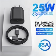PD 25W USB C Fast Charger สำหรับ Samsung Galaxy S24 S22 S23 Ultra PLUS USB Type C ชาร์จโทรศัพท์ s21 S20 Fe A54 5G FAST CHARGE CABLE