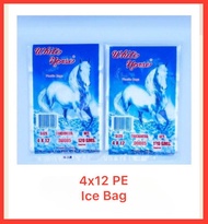 Ice Bag, Plastic sa Yello, Ice Tubig Plastic, 4*12" approx 100pcs pack