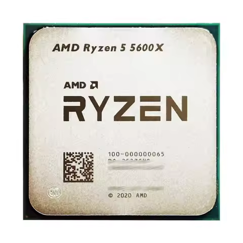 AMD Ryzen 5 5600X R5 5600X 3.7 GHz Used Six-Core Twelve-Thread CPU 7NM 65W L3=32M 100-000000065 Sock